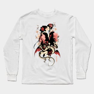 Two Geishas Kissing Graphic T-Shirt 15 Long Sleeve T-Shirt